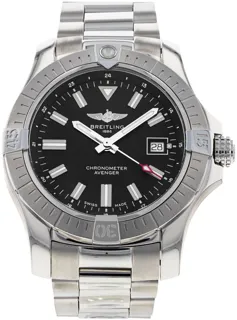 Breitling Avenger A17318 Stainless steel Black