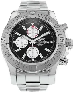 Breitling Super Avenger II A13371 Stainless steel Black