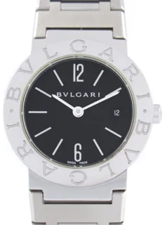 Bulgari Bulgari Bulgari BB 26 SS Stainless steel Black