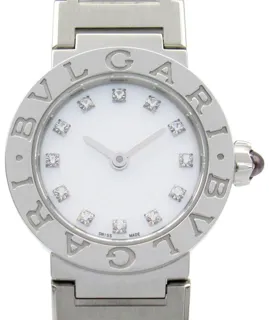 Bulgari Bulgari BB23S/BB23WSS/12JN Stainless steel White shell