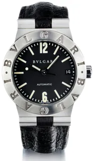 Bulgari Diagono LC35 35mm Stainless steel Black