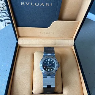 Bulgari Diagono TI 32 TA 32mm Titanium Black