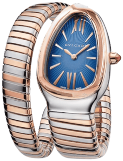 Bulgari Serpenti 103288 Rose gold and Stainless steel Blue