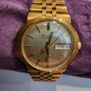 Bulova Accuquartz 18k yellow gold