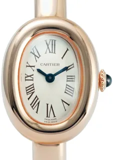 Cartier Baignoire WGBA0020 24.5mm Rose gold Silver