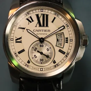 Cartier Calibre de Cartier W7100037 42mm Stainless steel Silver