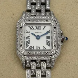 Cartier Panthère WSPN0019 (ICED OUT) 25mm Stainless steel White