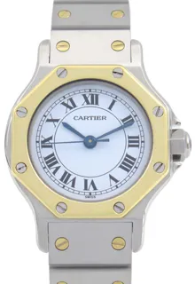 Cartier Santos 82037288 K18 (Yellow Gold)$Stainless Steel White