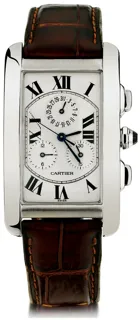 Cartier Tank Américaine 2312 36mm 18k white gold Silver