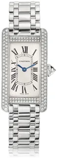 Cartier Tank Américaine 18k white gold Cream