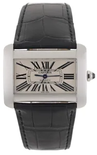 Cartier Tank Divan 2612 38mm Stainless steel White