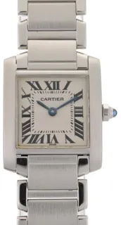 Cartier Tank Française 2300 20mm Stainless steel White