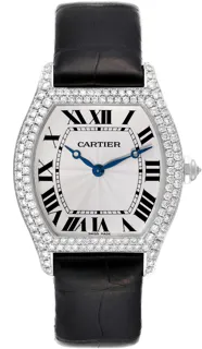 Cartier Tortue WA504351 White gold Silver