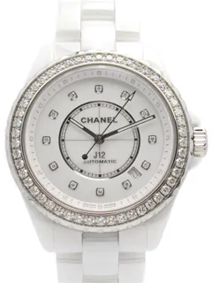 Chanel J12 Caliber 12.1 Diamond Bezel H7189 Ceramic White