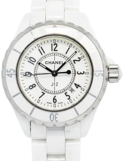 Chanel J12 H0968 34mm White ceramic White