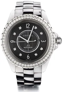 Chanel J12 38mm ceramic$diamonds Black