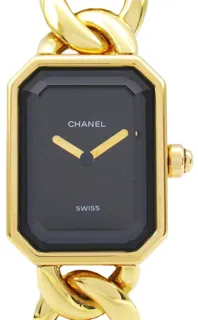 Chanel Premier H0003 20mm K18 Yellow Gold Black