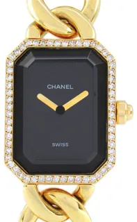 Chanel Premier H0113 20mm K18 (Yellow Gold) Black