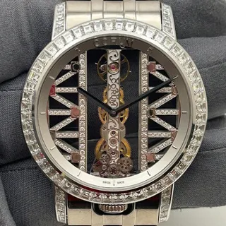 Corum Golden Bridge B113/04470 Diamond Set 18kt White Gold Skeletonized