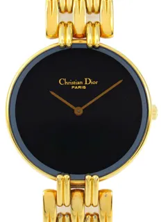 Dior Bagira 46-154 27mm Gold-plated Black