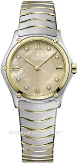 Ebel Sport Classic 1216488A 29mm Yellow gold and Stainless steel Beige