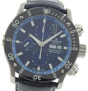 Edox 01122-3-BUIN 42mm Stainless steel Blue