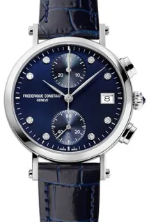 Frédérique Constant Classics Chronograph FC-291MPND2R6 34mm Blue