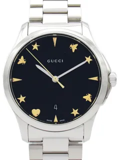 Gucci G-Timeless 126.4/YA1264029 38mm Stainless steel Black