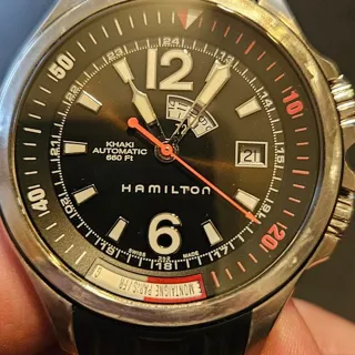 Hamilton Khaki H77555135 42mm Stainless steel Black