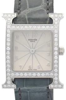 Hermès H watch diamond bezel HH1.230 Stainless steel