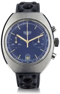 Heuer 73473 Stainless steel blue