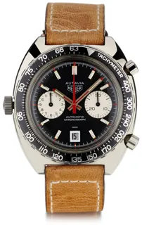 Heuer Autavia Viceroy 1163 Stainless steel Black