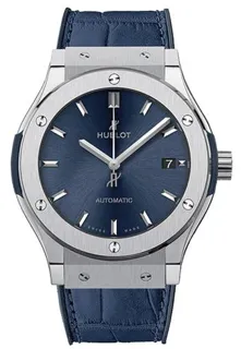 Hublot Classic Fusion 511.NX.7170.LR 45mm Titanium Blue