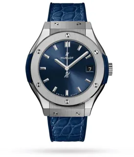 Hublot Classic Fusion Blue 581.NX.7170.LR 33mm Titanium Blue