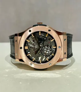 Hublot Classic 45mm 18K King gold Skeletonized