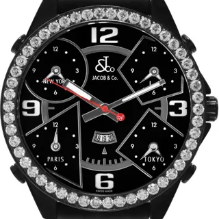 Jacob & Co. 47mm Stainless steel Black