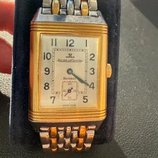 Jaeger-LeCoultre Reverso Duetto 266.5.44 21mm Yellow gold and Stainless steel Silver