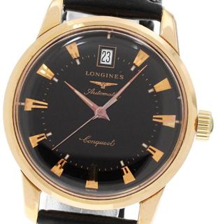 【最終値引き】LONGINES クォーツ ゴールド ブラックレザー longines-conquest-heritage-l1-