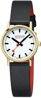 Mondaine Classic A658.30323.10SBBV stainless steel$IP 1N14 gold-plating White