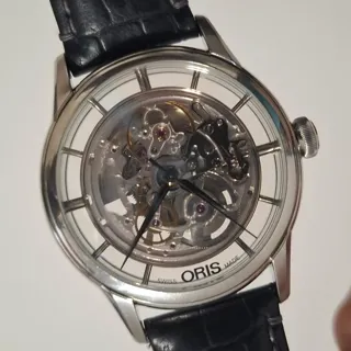 Oris Artelier Translucent Skeleton 01 734 7684 4051-07 5 21 70FC 40.5mm Stainless steel Skeletonized