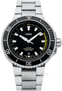 Oris Diving 01 733 7755 4154-Set MB (V799051) Brushed/polished steel Black