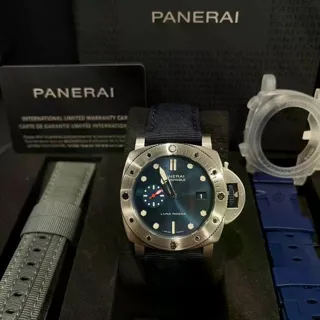 Panerai Submersible PAM 01391 44mm Stainless steel Blue