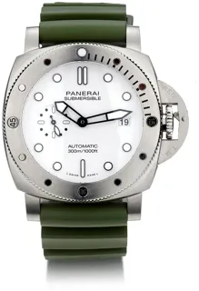 Panerai Submersible 01226 44mm Stainless steel White