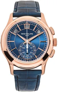 Patek Philippe Annual Calendar Chronograph 5905R-010 Rose gold Blue