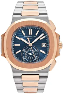 Patek Philippe Nautilus 5980/1AR-001 Rose gold and Stainless steel Blue