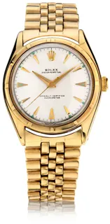 Rolex Big Bubble Ovettone 6085 14k yellow gold Cream