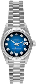 Rolex President 69179G White gold Blue