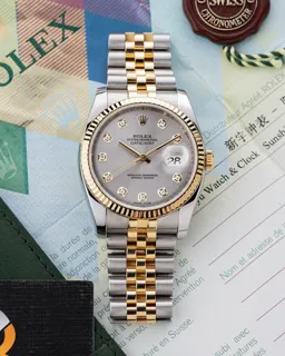 Rolex Datejust 116233 Stainless steel and 18k yellow gold Gray