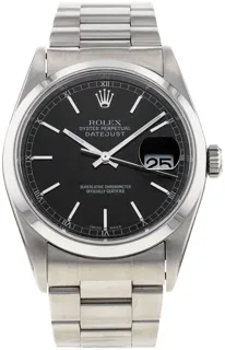 Rolex Datejust 16200 Stainless steel Black