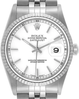 Rolex Datejust 16234 Stainless steel White